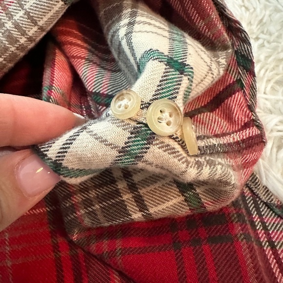 Ralph Lauren Classic Fit Plaid Red Green Flannel Size Large - Picture 13 of 13